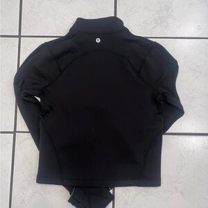 Lululemon - Black Running Cropped 1/2 Zip Top